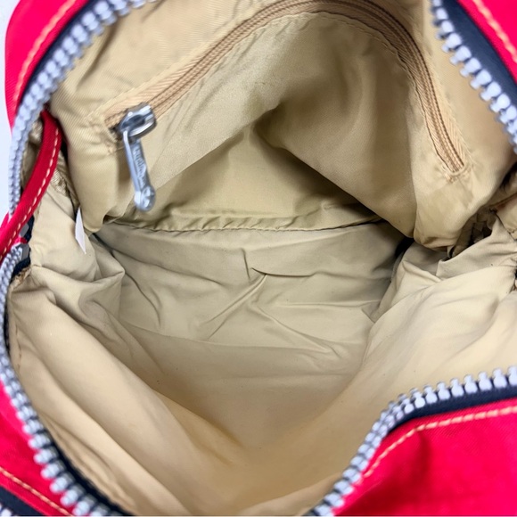 Kipling Red Crossbody Bowler Satchel Bag Purse - Picture 14 of 15